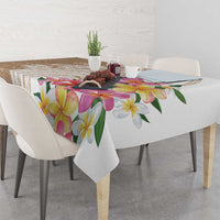 Aloha Ni’ihau Island Personalized Tablecloth Beige Dreamy Turtle