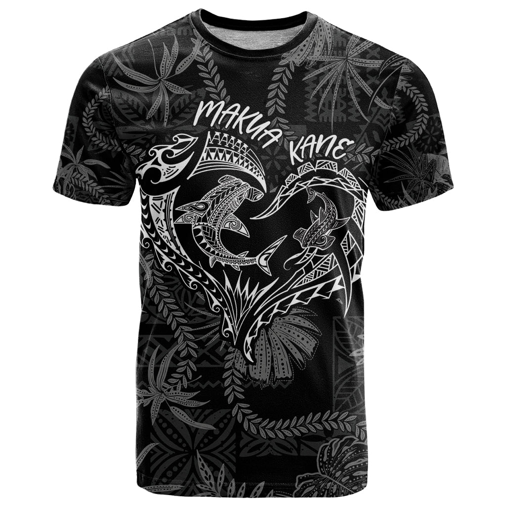 Hawaii Father's Day Vintage Lei T Shirt Hauoli la Makuakane - Black