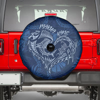 Hawaii Father's Day Vintage Lei Spare Tire Cover Hauoli la Makuakane - Blue