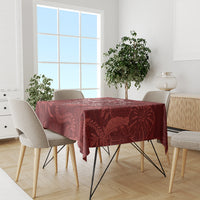 Hawaii Father's Day Vintage Lei Tablecloth Hauoli la Makuakane - Red LT7 - Polynesian Pride
