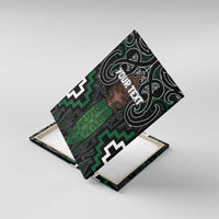 Maori Taiaha Pounamu Whakairo Personalized Canvas Wall Art Jade Poutama Motifs