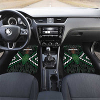 Maori Taiaha Pounamu Whakairo Personalized Car Mats Jade Poutama Motifs