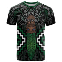 Maori Taiaha Pounamu Whakairo Personalized T Shirt Jade Poutama Motifs