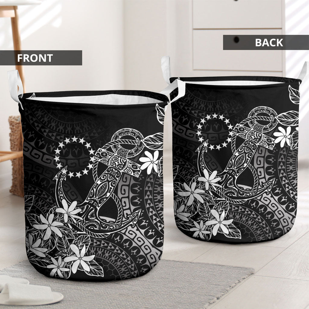 Black Kuki Airani Tapakau Laundry Basket Tribal Anchor Mix Tiare LT7 - Polynesian Pride