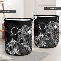 Black Kuki Airani Tapakau Laundry Basket Tribal Anchor Mix Tiare LT7 - Polynesian Pride