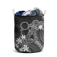 Black Kuki Airani Tapakau Laundry Basket Tribal Anchor Mix Tiare LT7 - Polynesian Pride