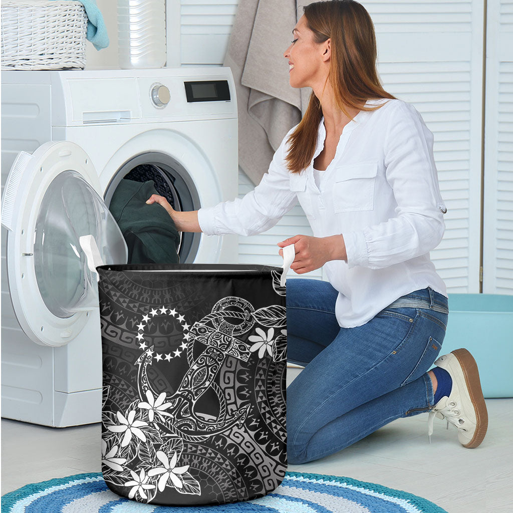 Black Kuki Airani Tapakau Laundry Basket Tribal Anchor Mix Tiare LT7 - Polynesian Pride