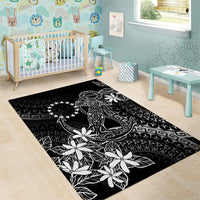 Black Kuki Airani Tapakau Area Rug Tribal Anchor Mix Tiare