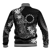 Black Kuki Airani Tapakau Baseball Jacket Tribal Anchor Mix Tiare
