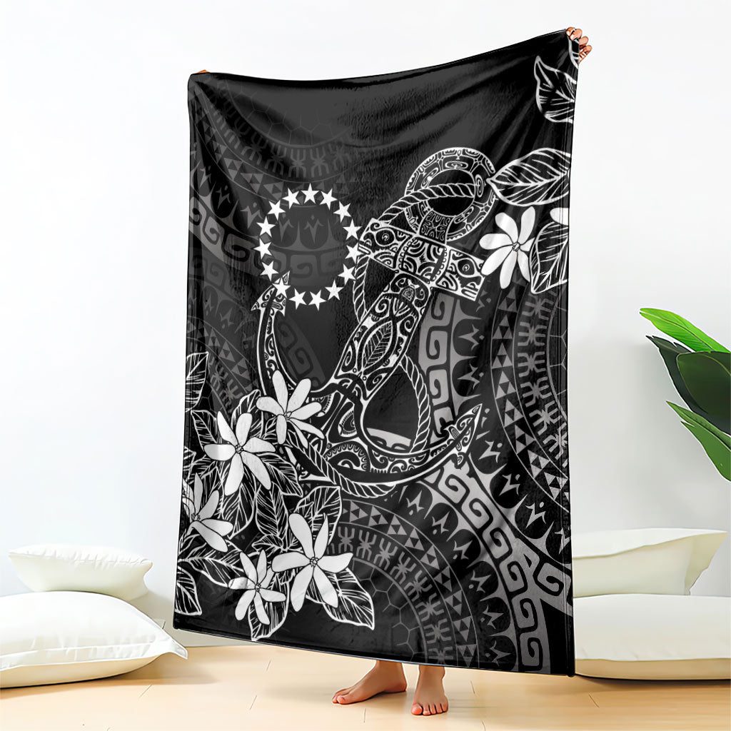Black Kuki Airani Tapakau Blanket Tribal Anchor Mix Tiare