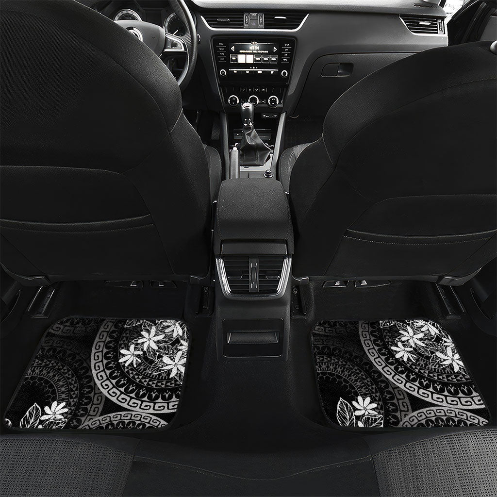 Black Kuki Airani Tapakau Car Mats Tribal Anchor Mix Tiare