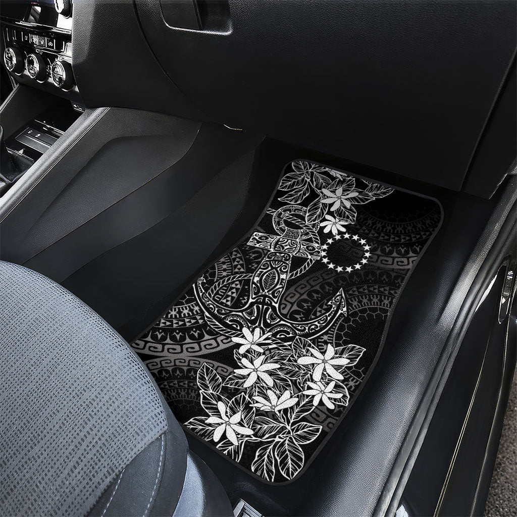 Black Kuki Airani Tapakau Car Mats Tribal Anchor Mix Tiare