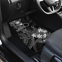 Black Kuki Airani Tapakau Car Mats Tribal Anchor Mix Tiare