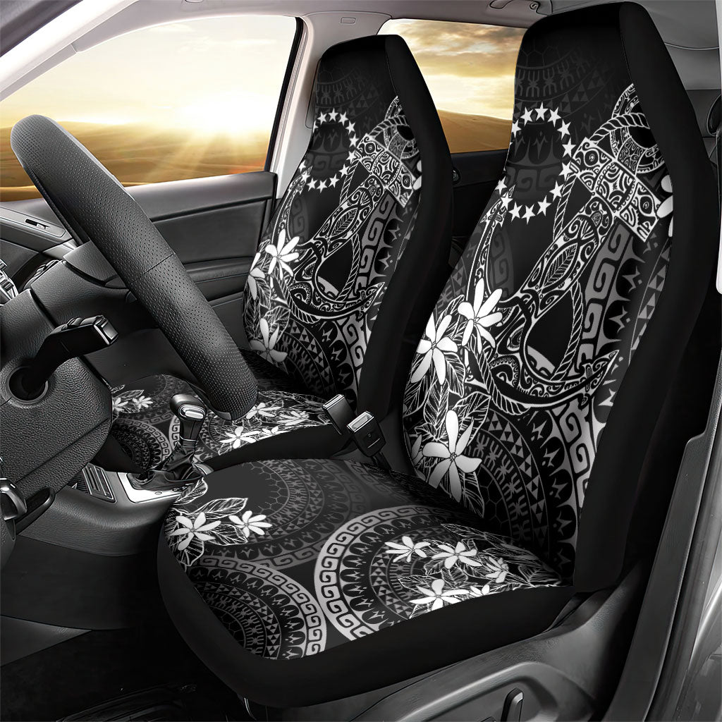 Black Kuki Airani Tapakau Car Seat Cover Tribal Anchor Mix Tiare