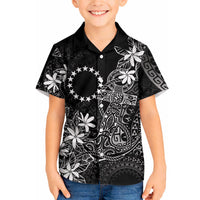Black Kuki Airani Tapakau Hawaiian Shirt Tribal Anchor Mix Tiare LT7 - Polynesian Pride