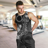 Black Kuki Airani Tapakau Men Tank Top Tribal Anchor Mix Tiare