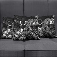 Black Kuki Airani Tapakau Pillow Cover Tribal Anchor Mix Tiare