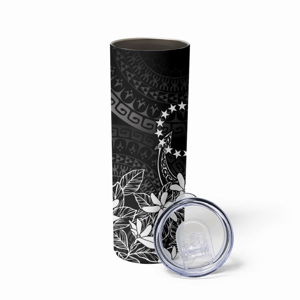 Black Kuki Airani Tapakau Skinny Tumbler Tribal Anchor Mix Tiare