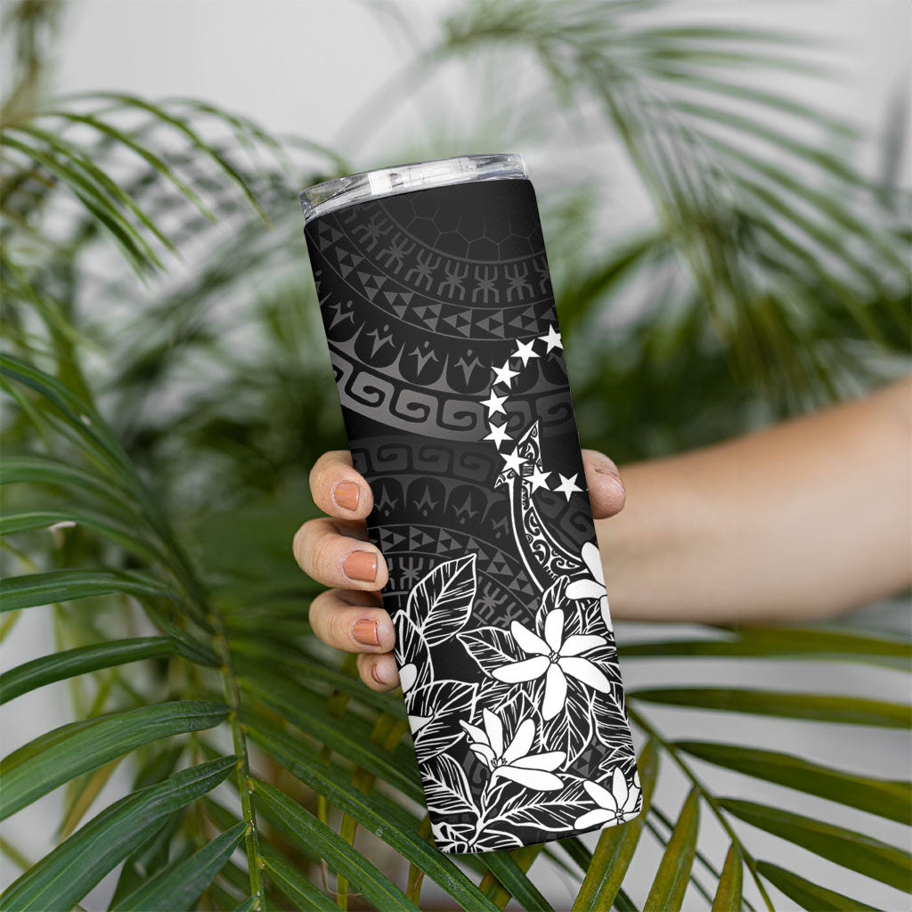 Black Kuki Airani Tapakau Skinny Tumbler Tribal Anchor Mix Tiare