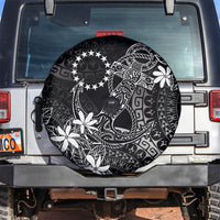 Black Kuki Airani Tapakau Spare Tire Cover Tribal Anchor Mix Tiare LT7 Black - Polynesian Pride