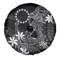 Black Kuki Airani Tapakau Spare Tire Cover Tribal Anchor Mix Tiare LT7 - Polynesian Pride
