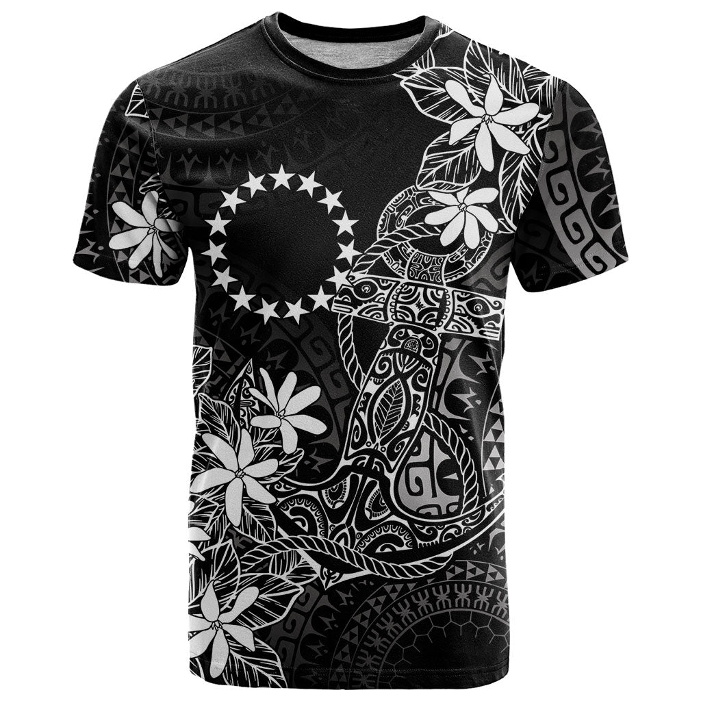 Black Kuki Airani Tapakau T Shirt Tribal Anchor Mix Tiare