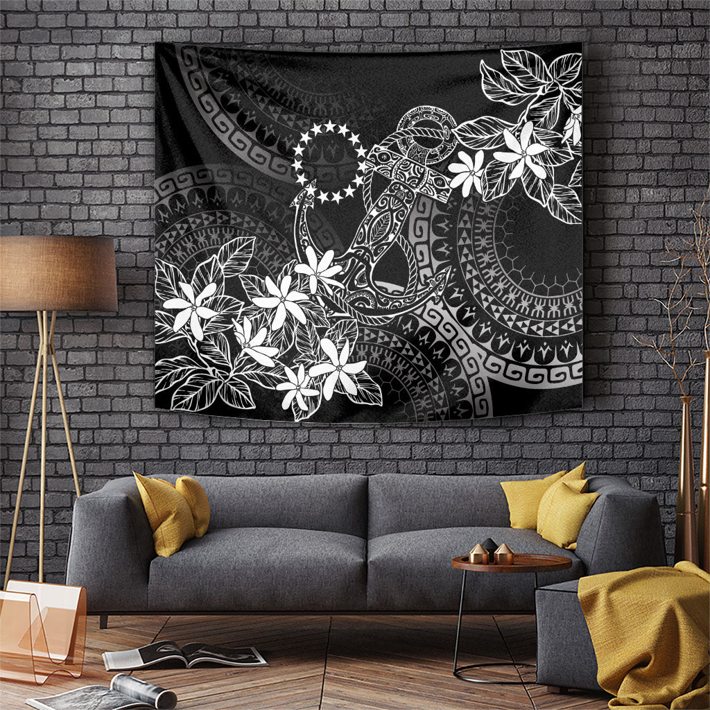 Black Kuki Airani Tapakau Tapestry Tribal Anchor Mix Tiare LT7 Black - Polynesian Pride