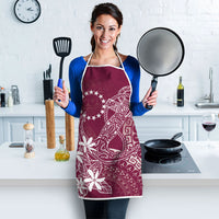 Maroon Kuki Airani Tapakau Apron Tribal Anchor Mix Tiare