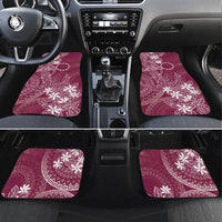 Maroon Kuki Airani Tapakau Car Mats Tribal Anchor Mix Tiare