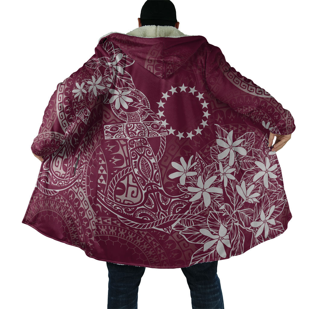 Maroon Kuki Airani Tapakau Cloak Tribal Anchor Mix Tiare LT7 - Polynesian Pride
