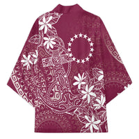 Maroon Kuki Airani Tapakau Kimono Tribal Anchor Mix Tiare LT7 - Polynesian Pride