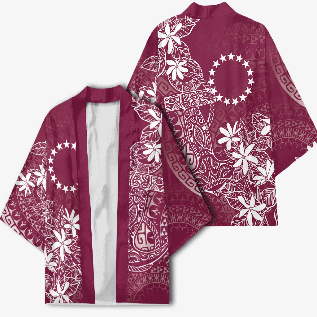 Maroon Kuki Airani Tapakau Kimono Tribal Anchor Mix Tiare LT7 - Polynesian Pride