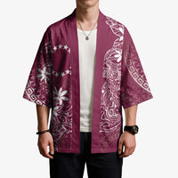 Maroon Kuki Airani Tapakau Kimono Tribal Anchor Mix Tiare LT7 - Polynesian Pride