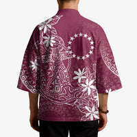 Maroon Kuki Airani Tapakau Kimono Tribal Anchor Mix Tiare LT7 - Polynesian Pride