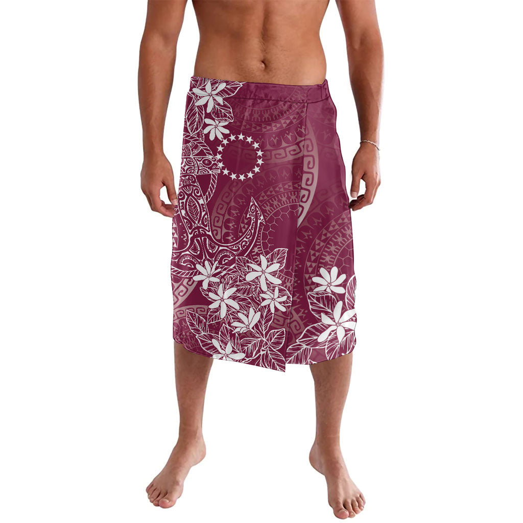 Maroon Kuki Airani Tapakau Lavalava Tribal Anchor Mix Tiare LT7 Maroon - Polynesian Pride