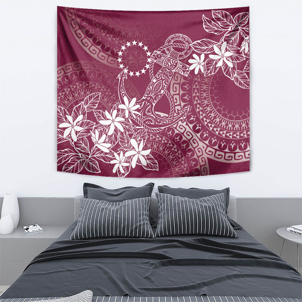 Maroon Kuki Airani Tapakau Tapestry Tribal Anchor Mix Tiare LT7 - Polynesian Pride