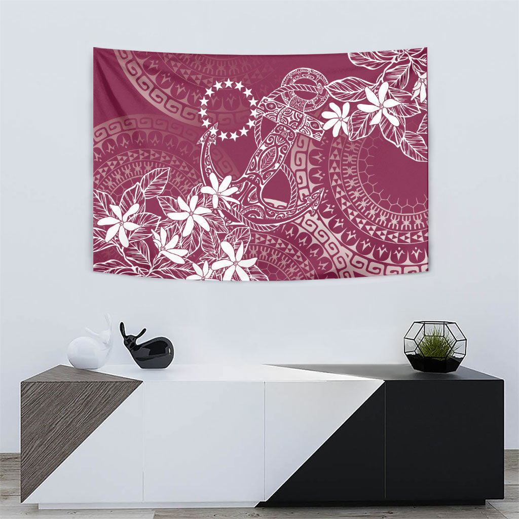 Maroon Kuki Airani Tapakau Tapestry Tribal Anchor Mix Tiare LT7 - Polynesian Pride
