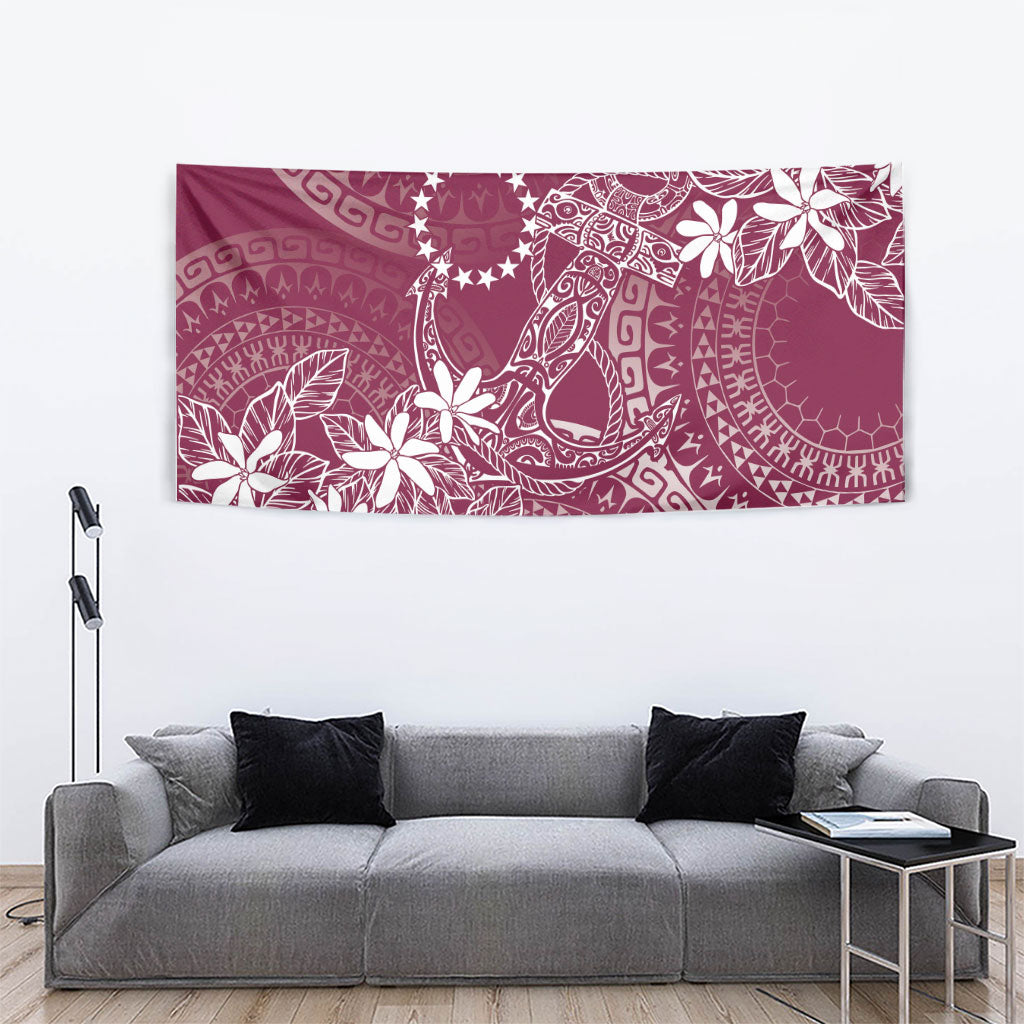 Maroon Kuki Airani Tapakau Tapestry Tribal Anchor Mix Tiare LT7 - Polynesian Pride