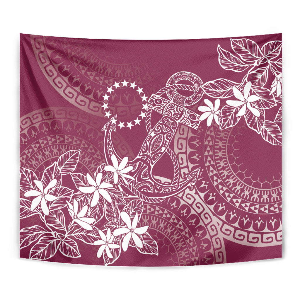 Maroon Kuki Airani Tapakau Tapestry Tribal Anchor Mix Tiare LT7 - Polynesian Pride