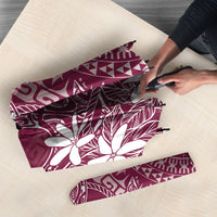 Maroon Kuki Airani Tapakau Umbrella Tribal Anchor Mix Tiare LT7 - Polynesian Pride