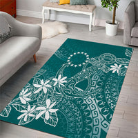 Teal Kuki Airani Tapakau Area Rug Tribal Anchor Mix Tiare