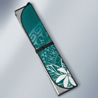 Teal Kuki Airani Tapakau Auto Sun Shade Tribal Anchor Mix Tiare