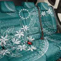 Teal Kuki Airani Tapakau Back Car Seat Cover Tribal Anchor Mix Tiare LT7 - Polynesian Pride