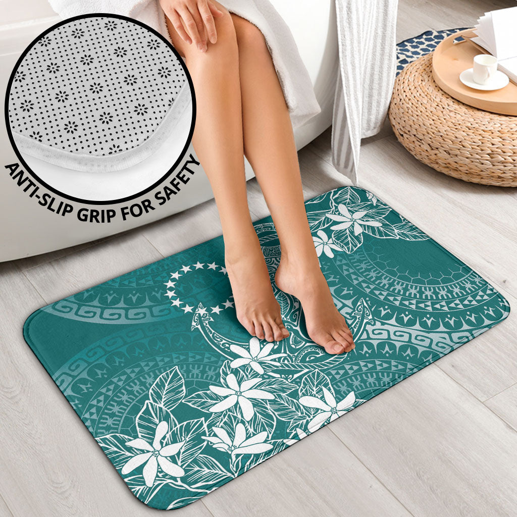 Teal Kuki Airani Tapakau Bathroom Set Tribal Anchor Mix Tiare LT7 - Polynesian Pride