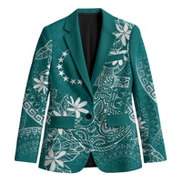 Teal Kuki Airani Tapakau Blazer Tribal Anchor Mix Tiare
