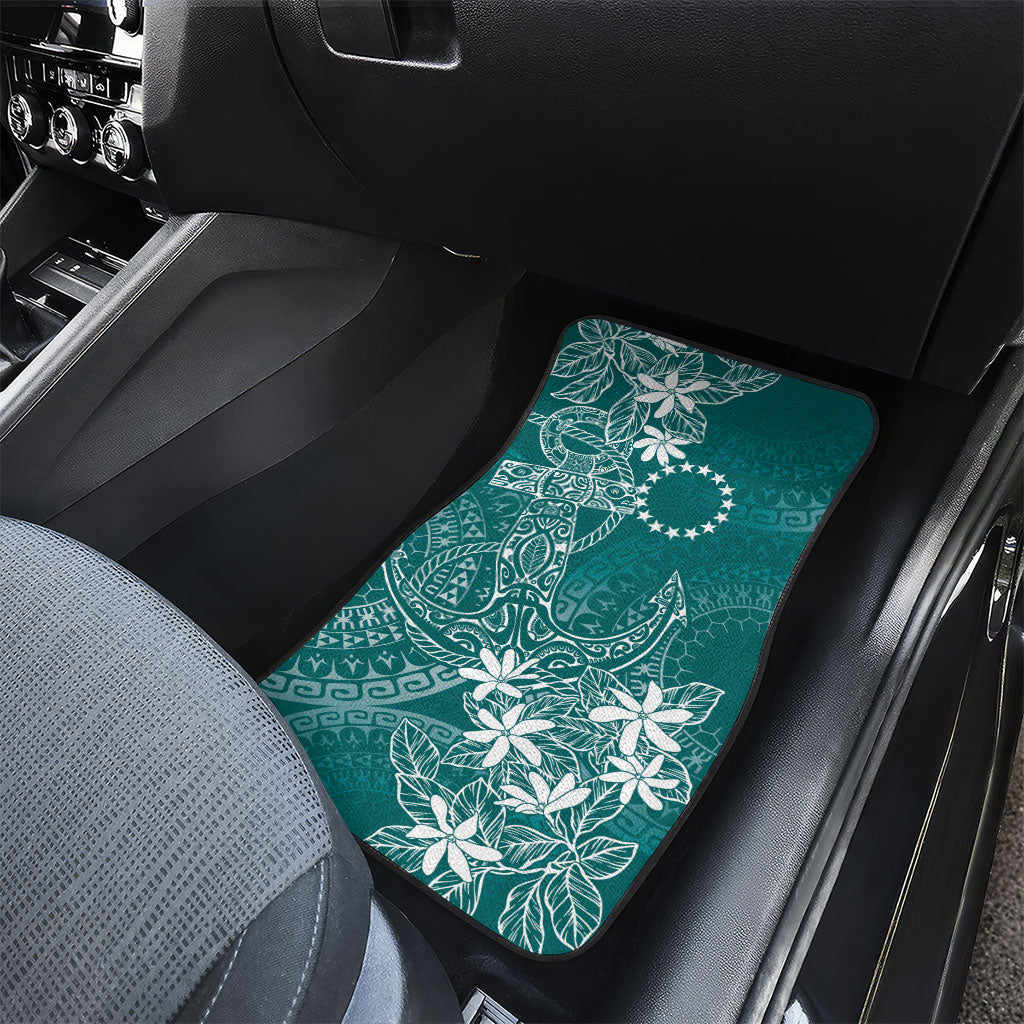 Teal Kuki Airani Tapakau Car Mats Tribal Anchor Mix Tiare