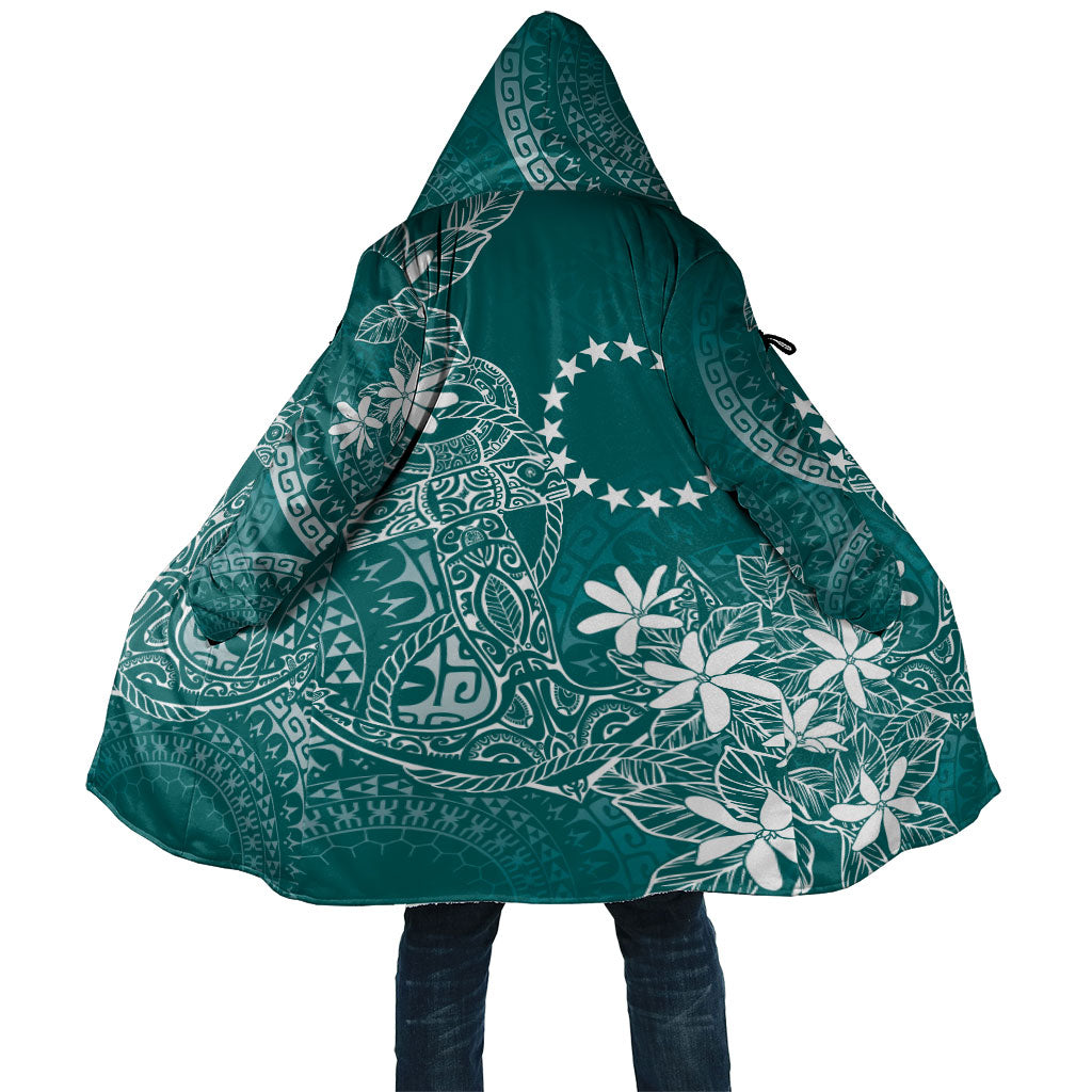 Teal Kuki Airani Tapakau Cloak Tribal Anchor Mix Tiare LT7 Unisex Teal - Polynesian Pride