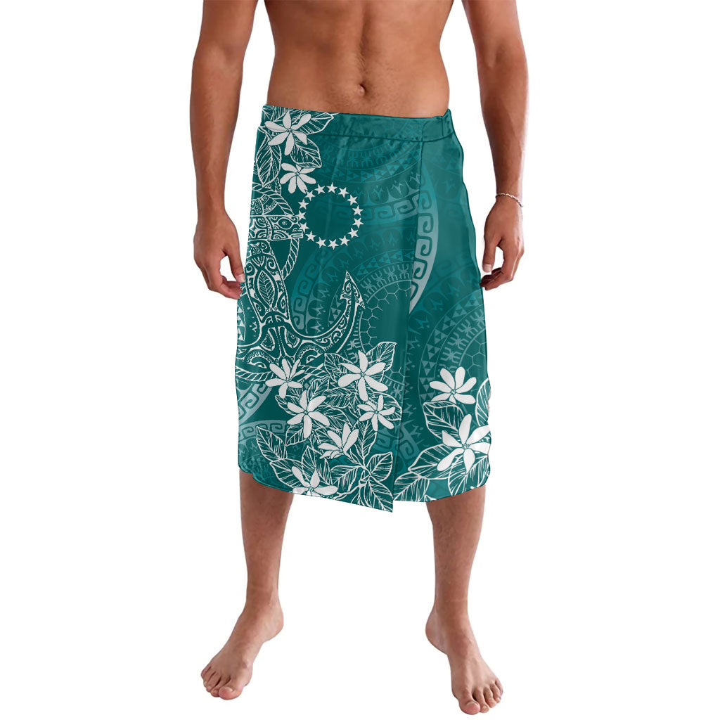 Teal Kuki Airani Tapakau Lavalava Tribal Anchor Mix Tiare LT7 Teal - Polynesian Pride