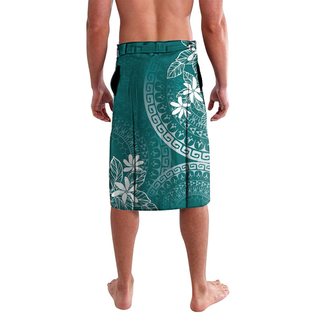 Teal Kuki Airani Tapakau Lavalava Tribal Anchor Mix Tiare LT7 - Polynesian Pride