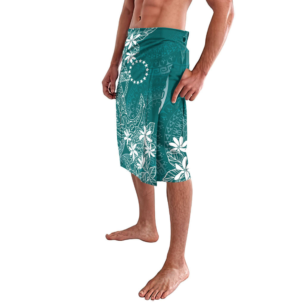 Teal Kuki Airani Tapakau Lavalava Tribal Anchor Mix Tiare LT7 - Polynesian Pride